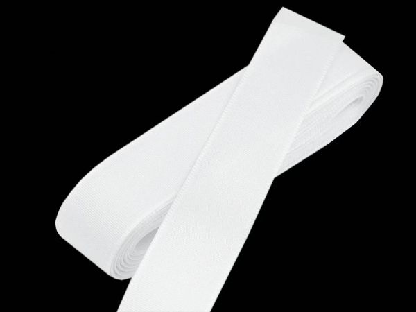 Stuha taftová šíře 20mm bílá