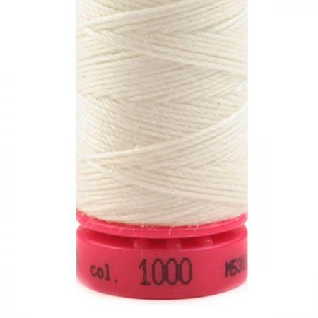 Nitě jeans 30×3 tex, 100% PES, návin 30 m, lomená bílá