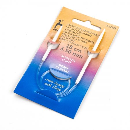 Kruhové jehlice ponožkové 28cm, vel. 3,5 PONY