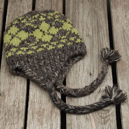 Ručně pletená čepice Marlen "helmička"