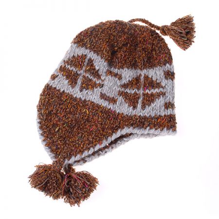 Ručně pletená čepice Marlen "helmička"