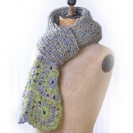 Pletená/Háčkovaná čepice a šála