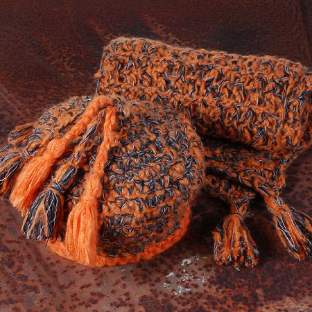 Háčkovaná čepice a šála Marlen