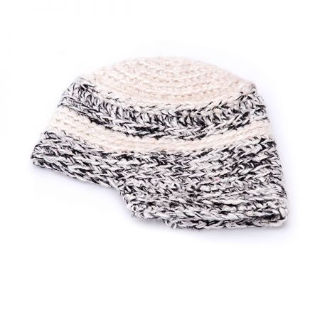 Háčkovaná čepice Marlen šedočerná