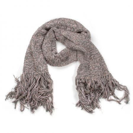 Šála MarLen ručně pletená růžovošedá