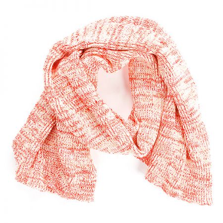 Šála pletená MarLen červenosmetanový melír