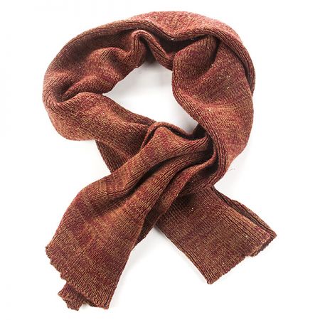 Šála pletená MarLen červenorezavý melír