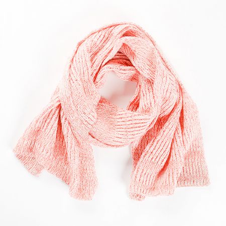 Šála pletená MarLen červenosmetanový melír