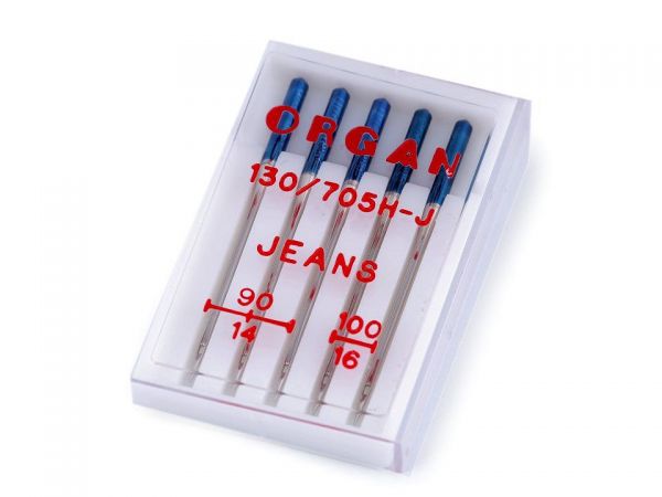 Strojové jehly ORGAN Jeans mix 90/14-100/16