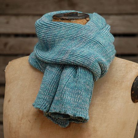 Pletená šála Marlen melír tyrkys