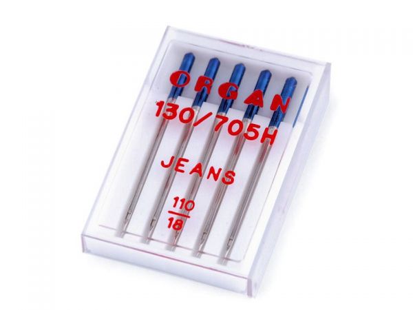 Strojové jehly ORGAN Jeans 110/18