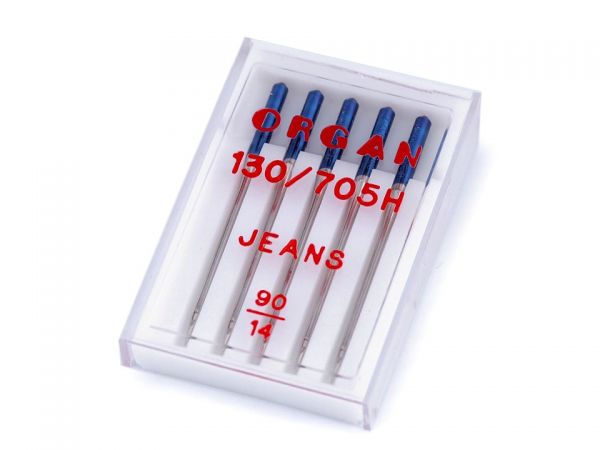 Strojové jehly ORGAN Jeans 90/14